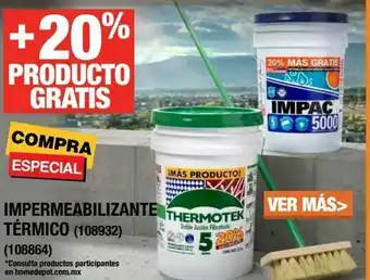 The Home Depot Impermeabilizante termico oferta