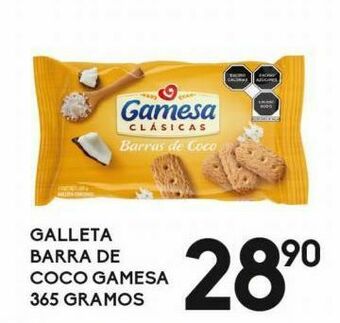 Alsuper Galleta barra de coco gamesa 365g oferta