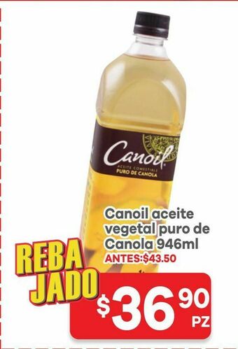 HEB Canoil aceite vegetal puro de canola 946 ml oferta