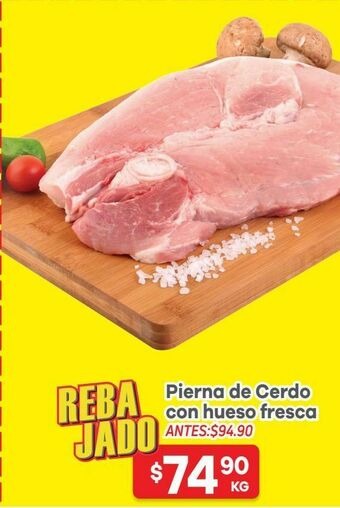 HEB Heb pierna de cerdo rebanada 1 kg oferta