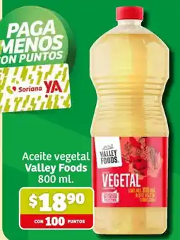 Soriana Mercado Valley Foods Aceite vegetal oferta