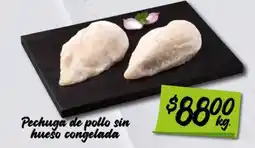 Soriana Mercado Pechuga de pollo sin hueso congelada oferta