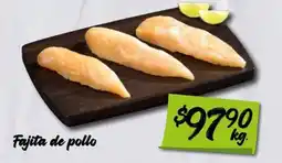 Soriana Mercado Fajita de pollo oferta
