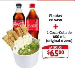Soriana Mercado Coca-Cola Flautas en vaso oferta