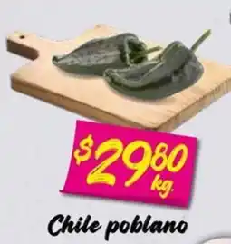 Soriana Mercado Chile poblano oferta