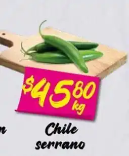 Soriana Mercado Chile serrano oferta