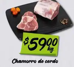Soriana Mercado Chamorro de cerdo oferta