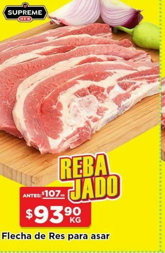 HEB Heb supreme flecha c/h de res congelada 1 kg oferta