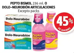 Farmacias Guadalajara Pepto Bismol Dolo-Neurobión oferta