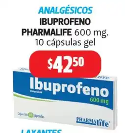 Farmacias Guadalajara Pharmalife ibuprofeno oferta