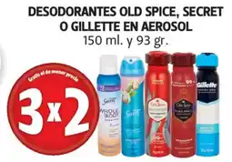 Farmacias Guadalajara Desodorantes Old Spice, Secret o Gillette en aerosol oferta
