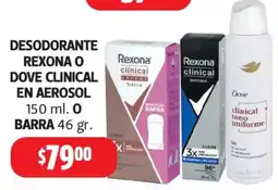 Farmacias Guadalajara Rexona Dove Clinical oferta