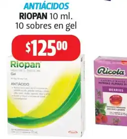 Farmacias Guadalajara riopan antiácidos oferta