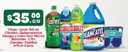 Farmacias Guadalajara Citrex Limón Cloralex Quitamanchas Vinagre y Color Oxi+ Blancatel oferta