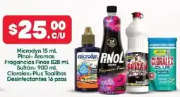 Farmacias Guadalajara Microdyn Pinol Aromas Fragancias Finas Sultán Cloralex Plus oferta