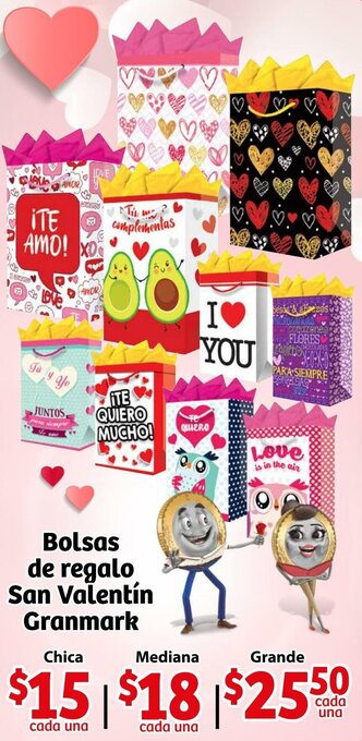 Bolsas de Regalo San Valentín Granmark Chica