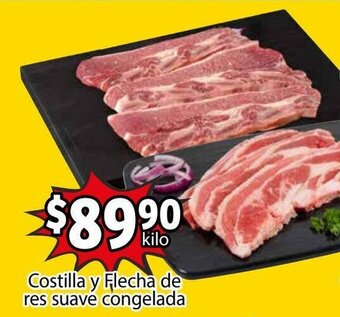 Soriana Mercado Costilla y Flecha de Res Suave Congelada oferta