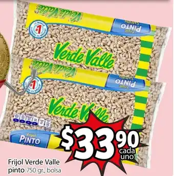 Soriana Mercado Frijol Verde Valle Pinto 750g oferta