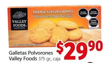 Galletas Polvorones Valley Foods 375g