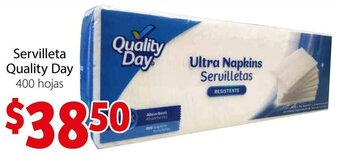 Servilleta Quality Day 400 hojas