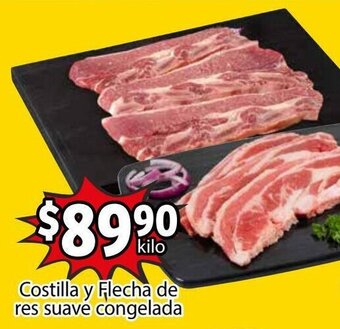 Soriana Híper Costilla y Flecha de Res Suave Congelada oferta