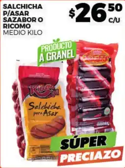Merco Ricocomo Salchicha para Asar oferta
