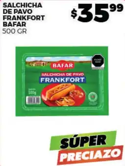 Merco Bafar salchicha de pavo frankfort oferta