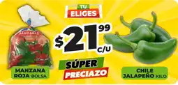 Merco Manzana Roja Bolsa Chile Jalapeño Kilo oferta
