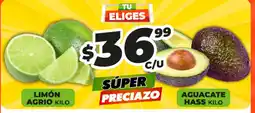 Merco Limón Agrio Kilo Aguacate Hass Kilo oferta