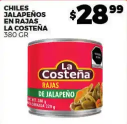 Merco La Costeña chiles jalapeños en rajas oferta