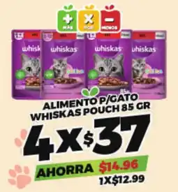 Merco Whiskas alimento p/gato pouch oferta