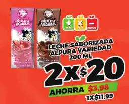 Merco Alpura leche saborizada variedad oferta
