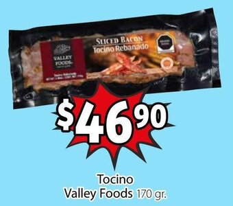 Soriana Híper Tocino Valley Foods 170g oferta