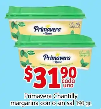 Soriana Híper Primavera Chantilly Margarina Con o Sin Sal 190g oferta