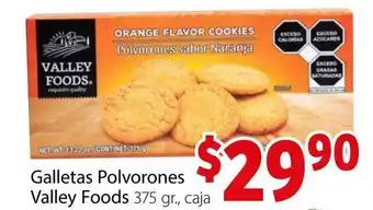 Galletas Polvorones Valley Foods 375g