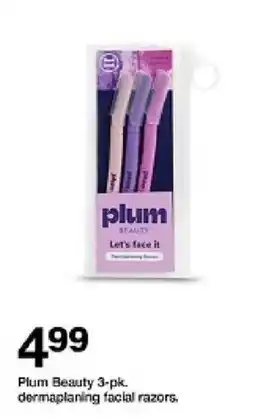 Target Plum Beauty 3-pk. dermaplaning facial razors oferta