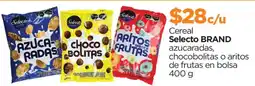 Chedraui Selecto BRAND azucaradas, chocobolitas o aritos de frutas oferta