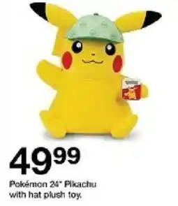 Target Pokemon 24" Pikachu with hat plush toy oferta