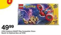 Target LEGO Pokémon SMART Play Compatible: Drone Search for Mythical Mew set 72161 oferta