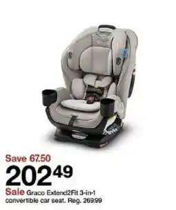 Target Graco Extend2Fit 3-in-1 convertible car seat oferta