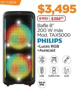 Chedraui Philips Bafle 8" oferta