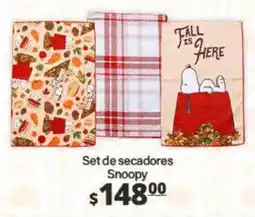 La Comer Snoopy Set de secadores oferta