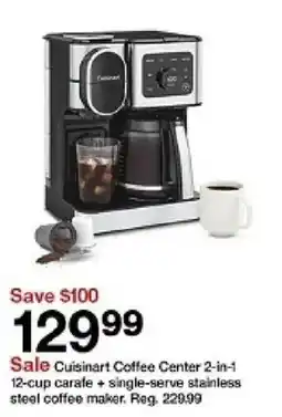 Target Cuisinart Coffee Center 2-in-1 oferta