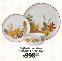 La Comer Vajilla de porcelana THANKFULNESS oferta