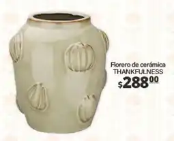 La Comer Florero de cerámica THANKFULNESS oferta