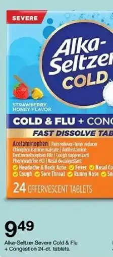 Target Alka-Seltzer Severe Cold & Flu + Congestion oferta