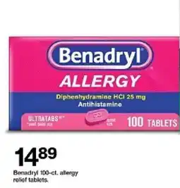 Target Benadryl allergy relief tablets oferta