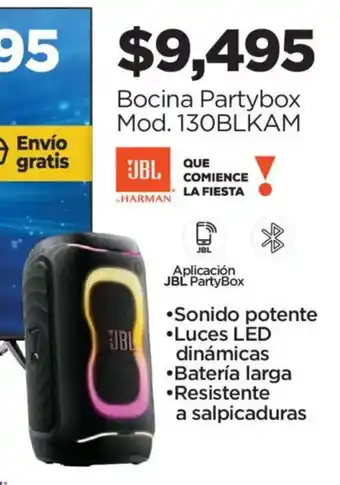 Chedraui JBL Bocina Partybox Mod. 130BLKAM oferta