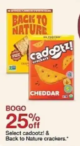 Target Select cadootz! & Back to Nature crackers oferta