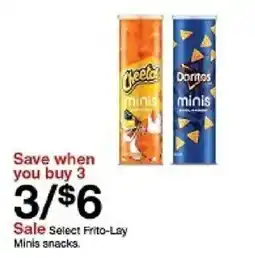 Target Select Frito-Lay Minis snacks oferta